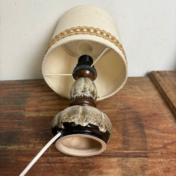 Vintage Fat Lava Keramik Lampe von Hustadt Leuchten