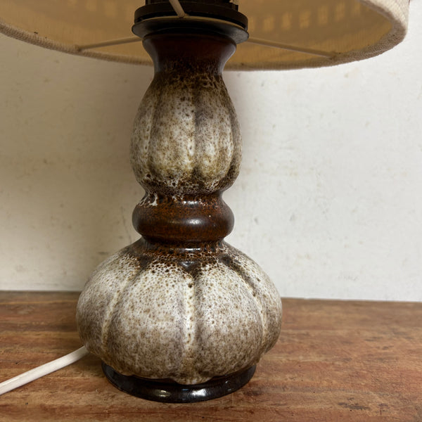 Vintage Fat Lava Keramik Lampe von Hustadt Leuchten