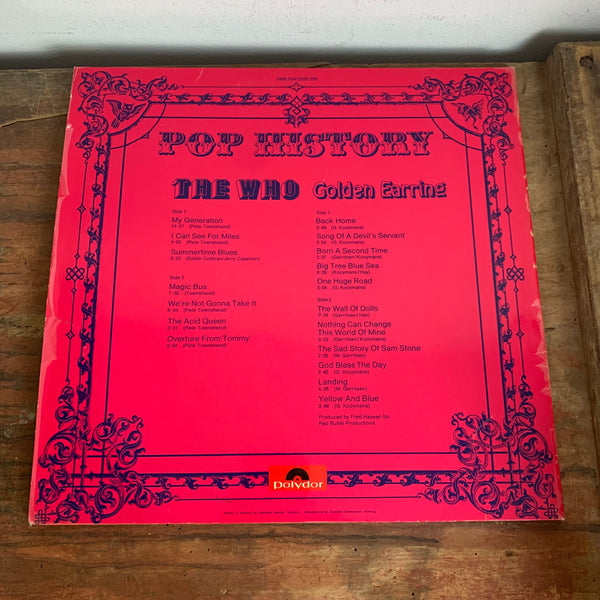 Doppel LP Pop History The Who Golden Earring