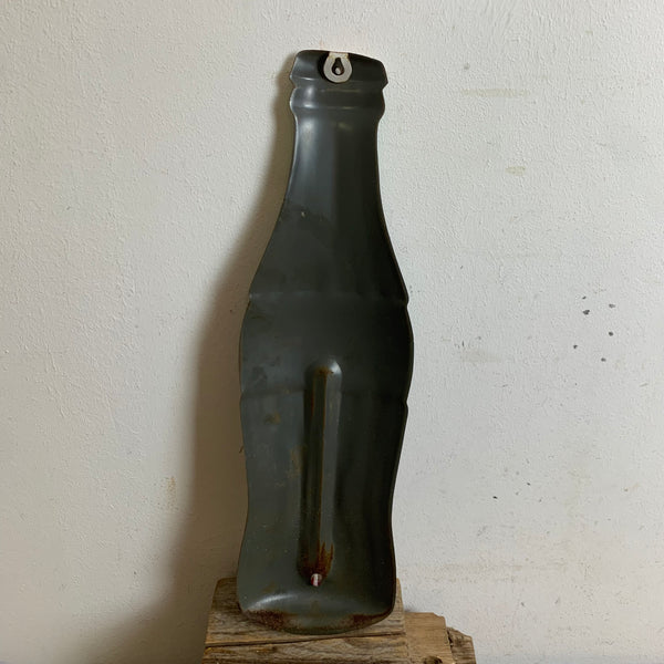 Vintage Blechschild mit Thermometer von Coca Cola