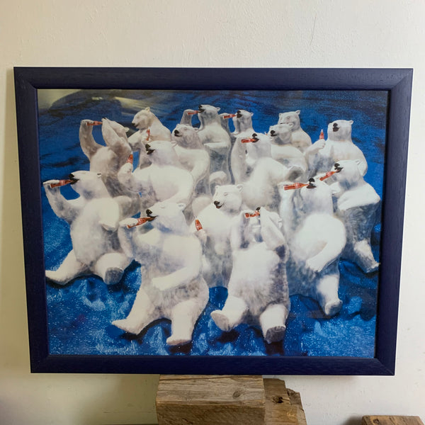 Poster Bild Coca Cola Eisbären