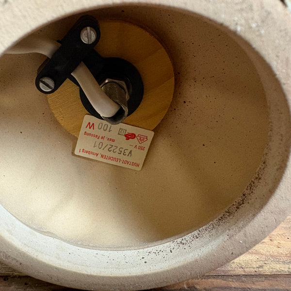 Vintage Fat Lava Keramik Lampe von Hustadt Leuchten
