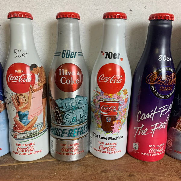 Sammelflaschen Konturflaschen 100 Jahre Coca Cola