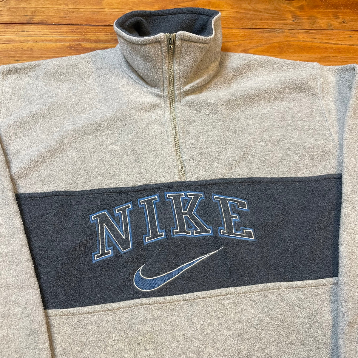 vintage nike half zip fleece