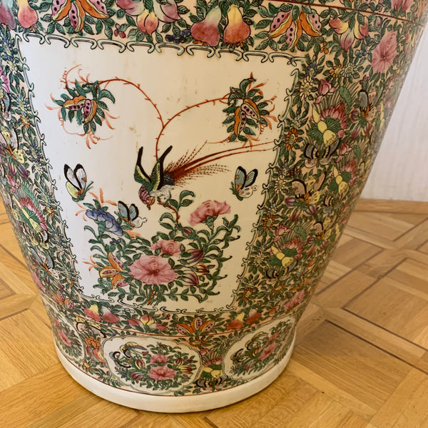 Antike große Familien Rosenvase  131 cm Chinesische Vase