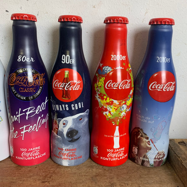 Sammelflaschen Konturflaschen 100 Jahre Coca Cola