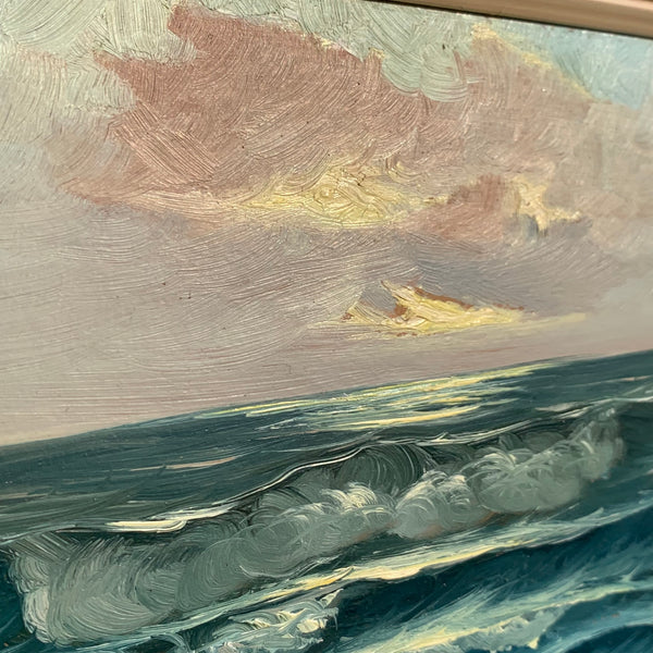 Ölgemälde Nordsee Wellenbild von Karl Dirks