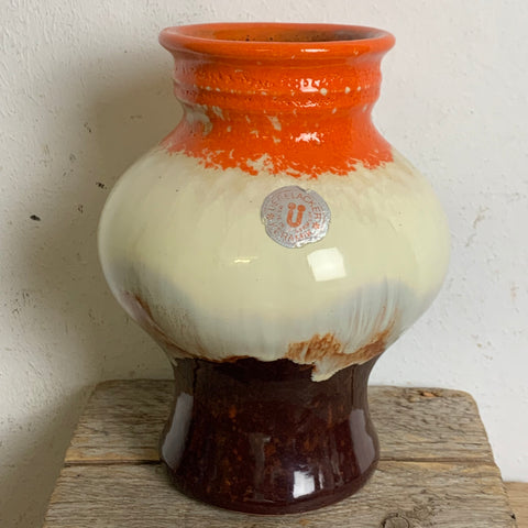 Vintage Keramik Vase von Uebelacker 554/14