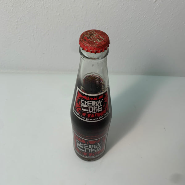 Vintage Cherry Coke Coca Cola Glasflasche aus Thailand