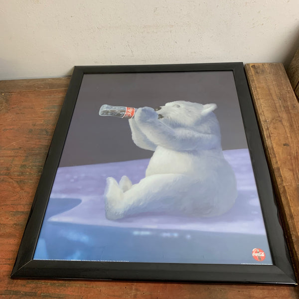 Poster Bild Coca Cola Eisbär