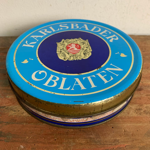 Vintage Blechdose Karlsbader Oblaten