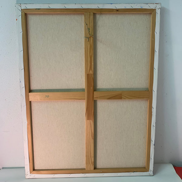 Vintage Gemälde Der traurige Clown