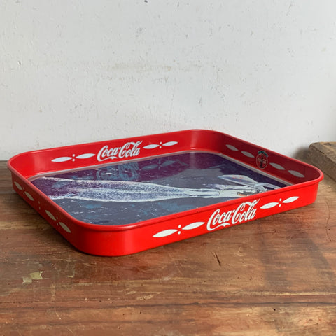 Vintage Coca-Cola Tablett Segelboot