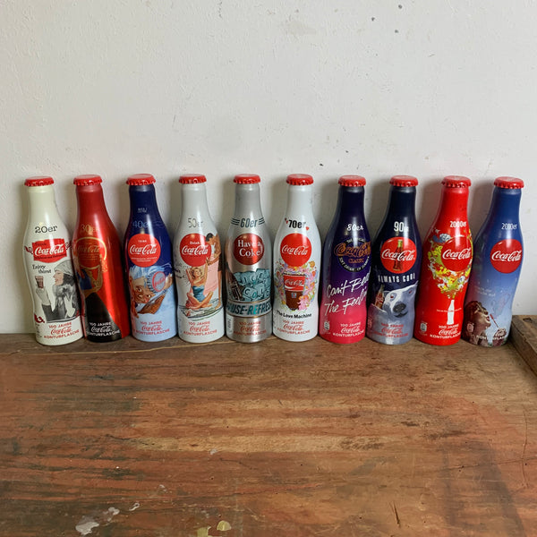 Sammelflaschen Konturflaschen 100 Jahre Coca Cola