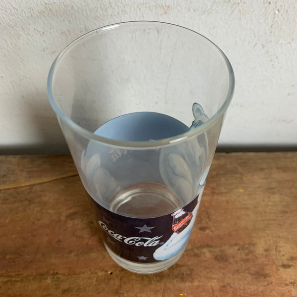 Vintage Coca Cola Glas Eisbär