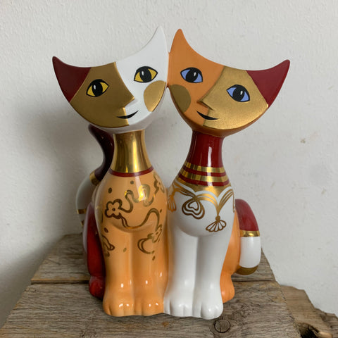Katzen  Placido e Fortunata von Rosina Wachtmeister für Goebel