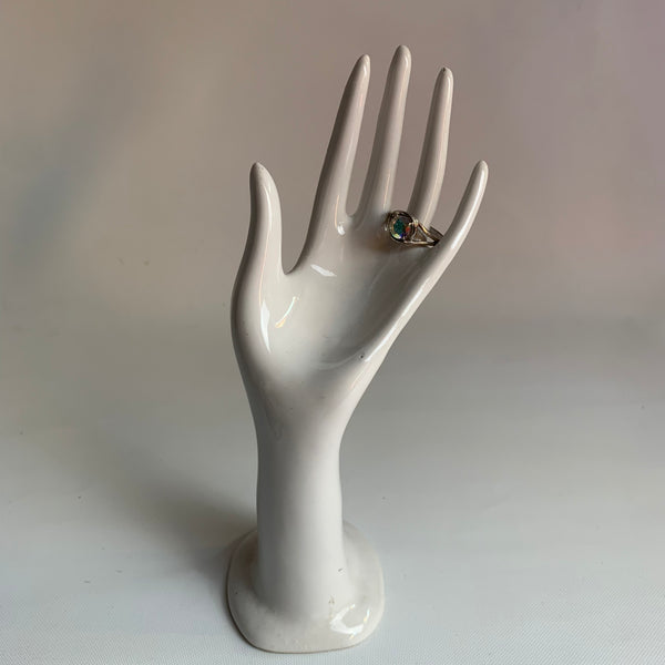 Sterling Silber Ring mit Mondlicht - Topas