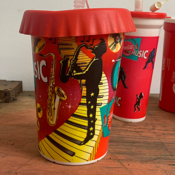 4 vintage Coca-Cola Trinkbecher