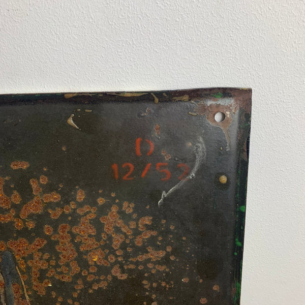 Vintage Emaillie Schild von Persil