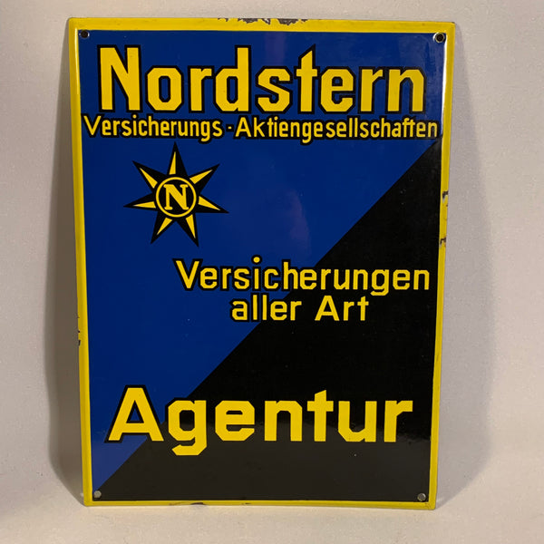 Emaille Schild Nordstern Versicherung
