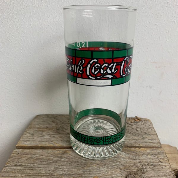 Vintage Coca Cola Glas im Tiffany Style