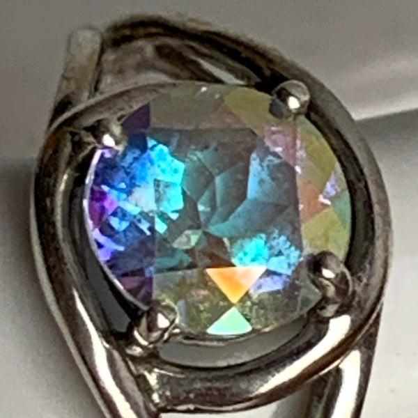 Sterling Silber Ring mit Mondlicht - Topas