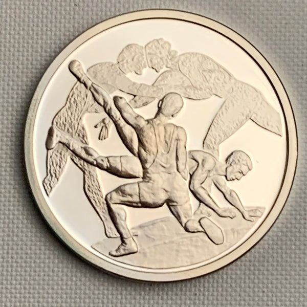 10 Euro Münzen Ringen Athen Olympia 2004