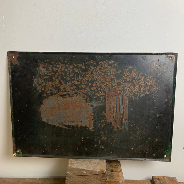 Vintage Emaillie Schild von Persil