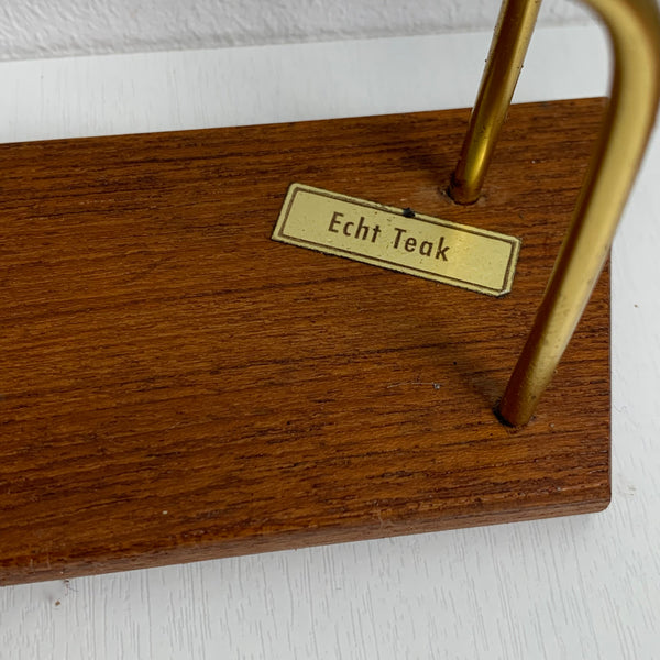 Vintage Briefhalter aus Teakholz