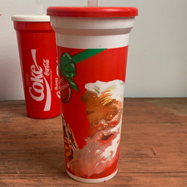4 vintage Coca-Cola Trinkbecher