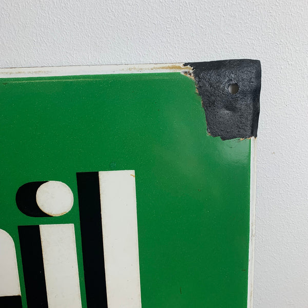 Vintage Emaillie Schild von Persil