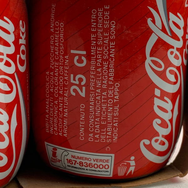 Sixpack Coca-Cola 25 cl Flaschen