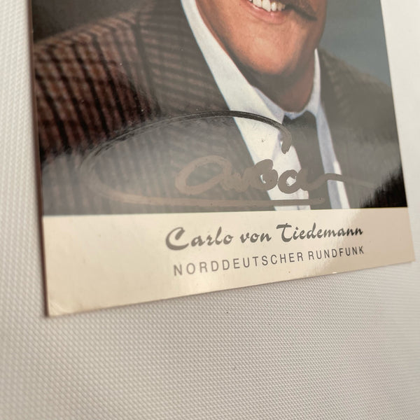 Autogramm Carlo von Tiedemann
