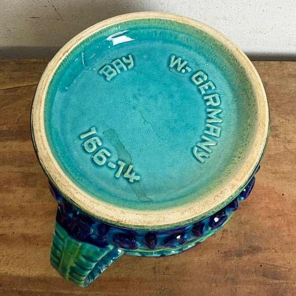 Vintage Keramik Blumen Übertopf von Bodo Mans für Bay 166-14