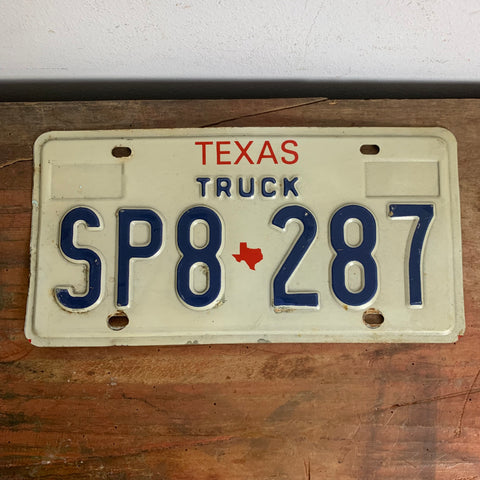Vintage US Nummernschild aus Texas