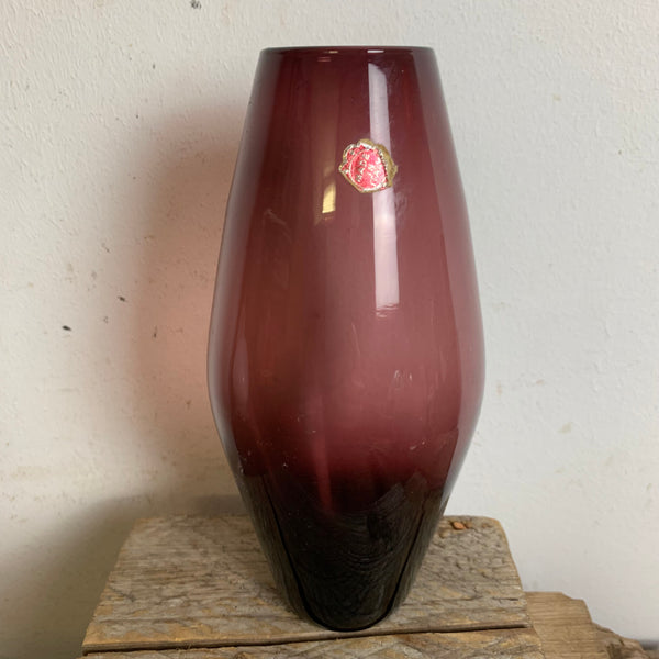Vintage Mid Century Rauchglas Vase Italy