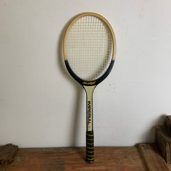 Vintage Holz Tennisschläger von Imperial