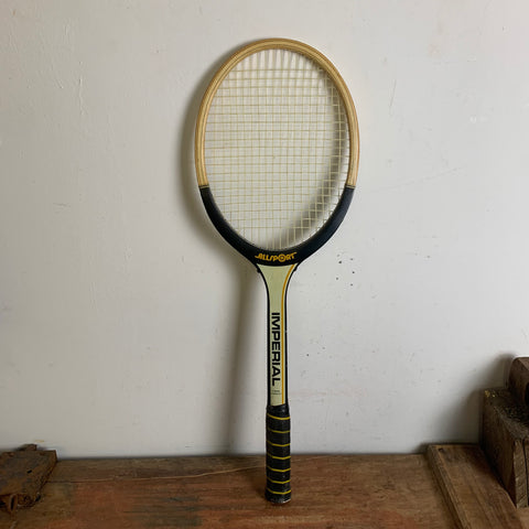 Vintage Holz Tennisschläger von Imperial