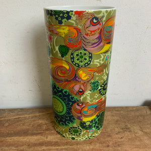 Vintage Porzellan Vase Paradiesvogel von Björn Wiinblad für Rosenthal