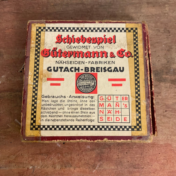 Vintage Schiebespiel von Gütermann und Co. Nähseiden Fabriken