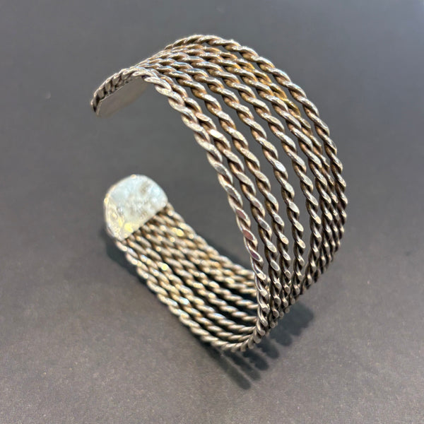 Vintage Rope Silber Armreif