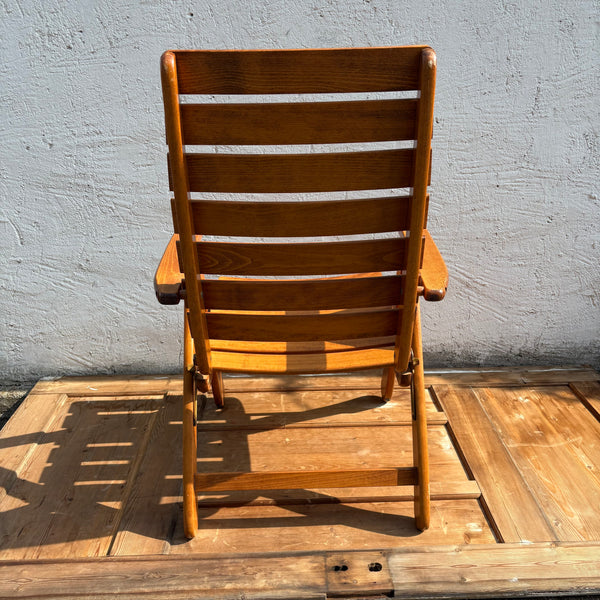 2er Set Vintage Holz Garten Klappstühle