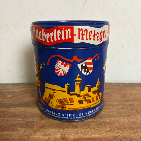 Vintage Blechdose Lebkuchen von Haeberlein Metzger