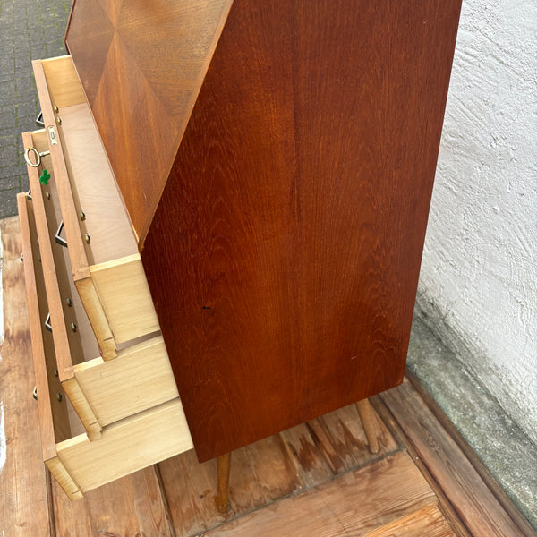 Vintage Mid Century Teak Holz Sekretär dänisches Design