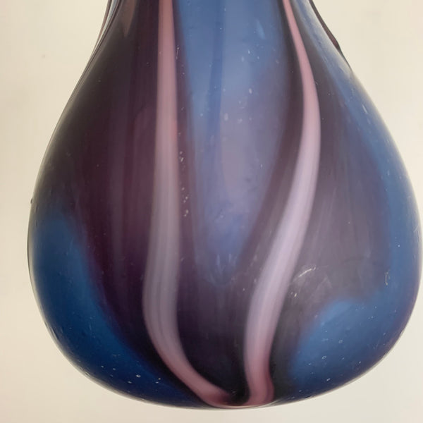 Vintage mehrfarbige Matt Glas Vase