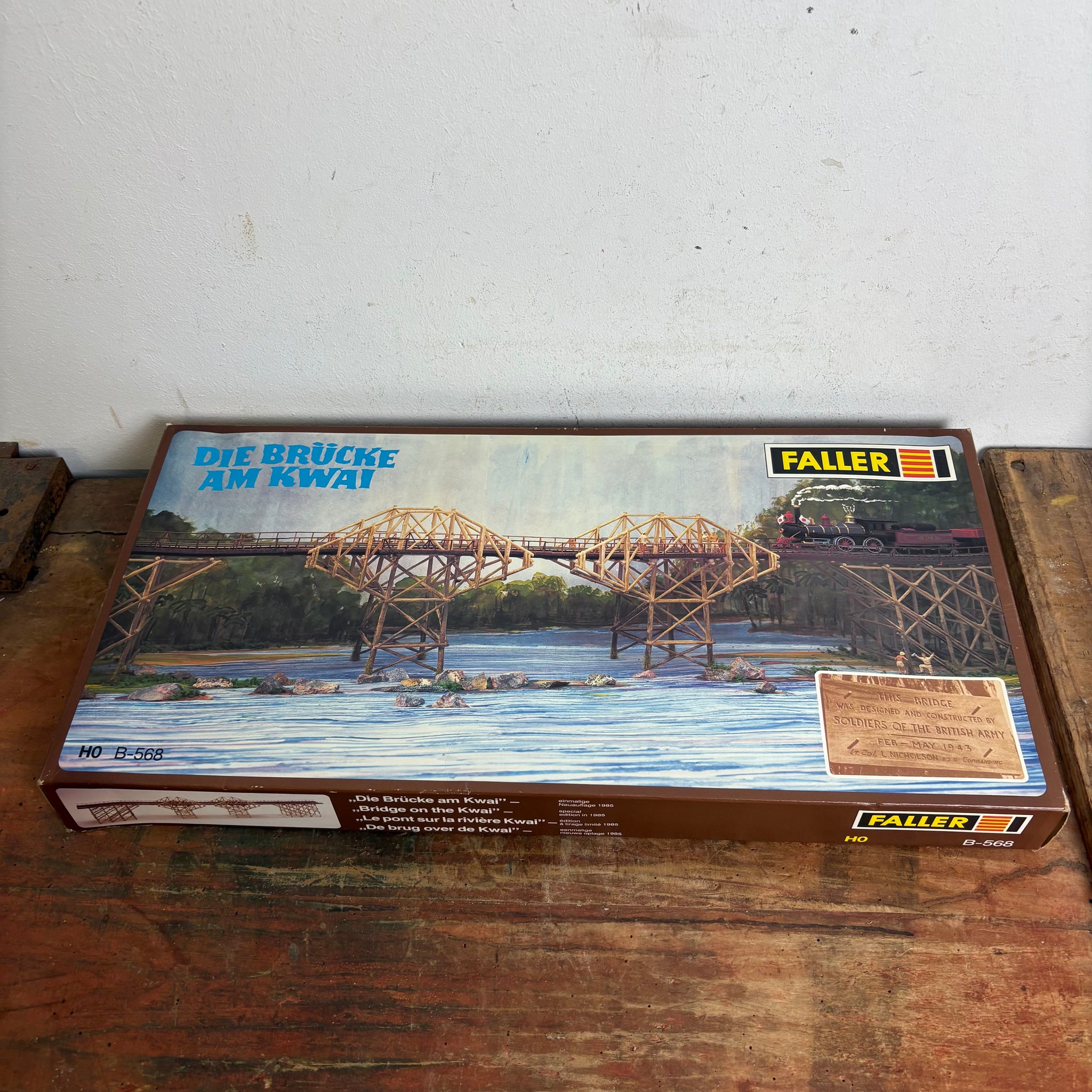 FALLER Die Brücke am Kwai HOゲージ Vintage Modellbausatz Die Brücke am Kwai von Faller – Trödelfuchs