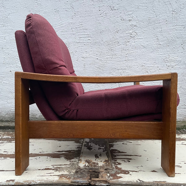 Vintage brutalistischer skandinavischer Design Sessel