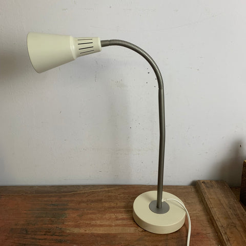 Vintage Schwanenhals Lampe Kvart von Marianne und Knut Hagberg für Ikea in weiß