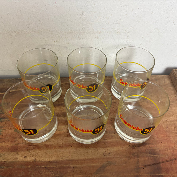6er Set Caipirinha 51 Gläser