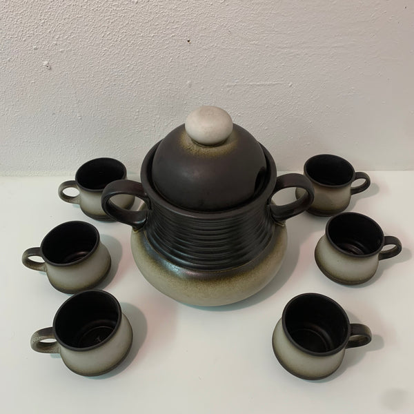 Vintage Keramik Bowle Service
